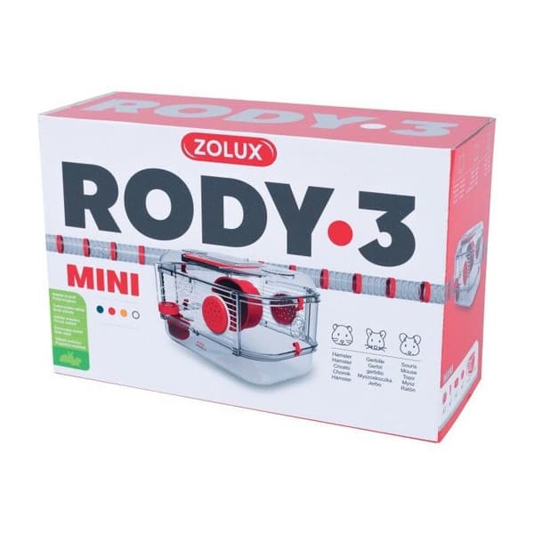 Bur Rody 3 Mini Grenadine för Röd Hamster