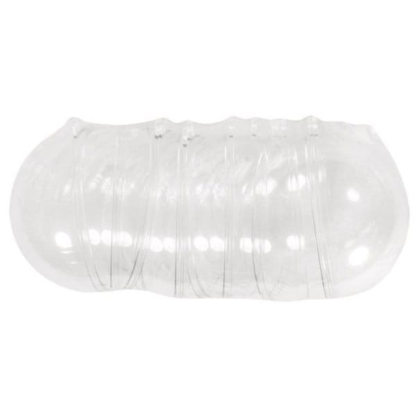Plastkula, 2 st, 8cm ø, kristall, Kit 6 st