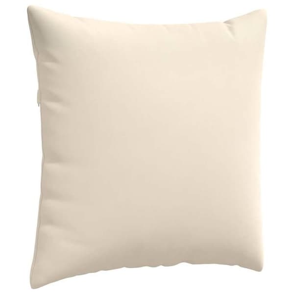 Coussin Vidaxl Soffkuddar 2 st Beige 80 x 80 cm tyg