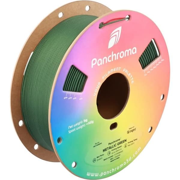 Filament 3D - Polymaker - PolyTerra PLA - Metallisk Grön - 1.75 mm - Ekologisk