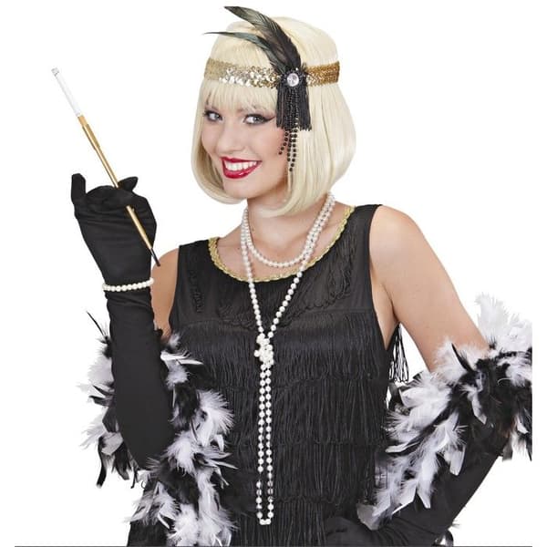 Modeband - WIDMANN - Charleston Guld - Vit - Kvinna - Modeaccessoar