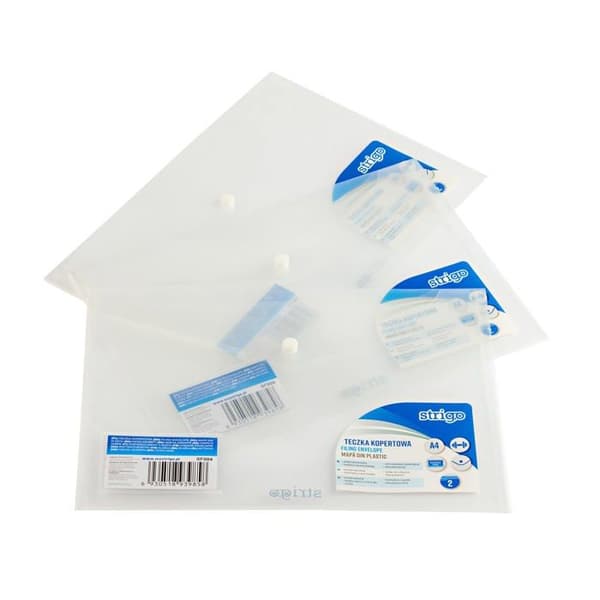 Strigo kuvert - tek0004344 - A4 - Blå - Polypropylen