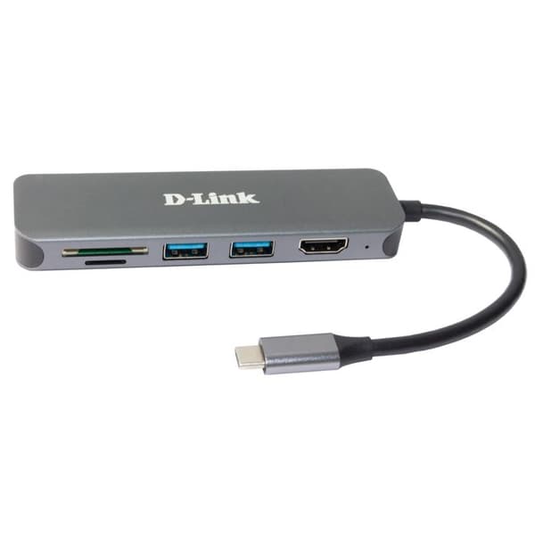USB-hubb - D-Link - DUB-2327 - 4K Ultra HD - USB-C - HDMI - Plug and Play