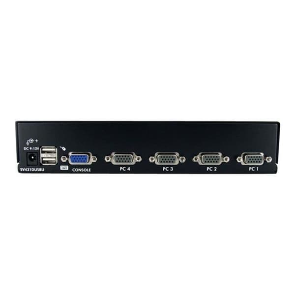 STARTECH 4-portars VGA USB KVM-switch, rackmonterad och OSD - KVM-switch - 1920x1440 - 4 dator(ar) - 1 användare