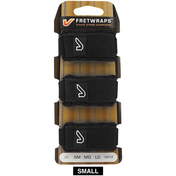 Gruv Gear FretWraps 3-Pack Svart Liten Gitarrrem