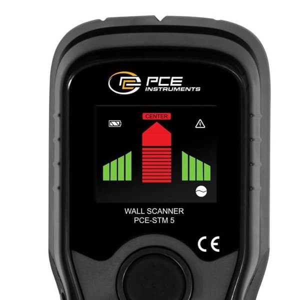 Kabeldetektor - PCE INSTRUMENTS - PCE-STM 5 - Precisionsdetektering - Ljudvarning - Svart plast