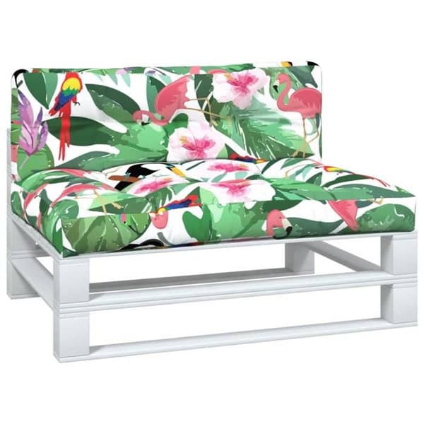 vidaXL Pallkuddar 2 st Multicolor Tyg 360750