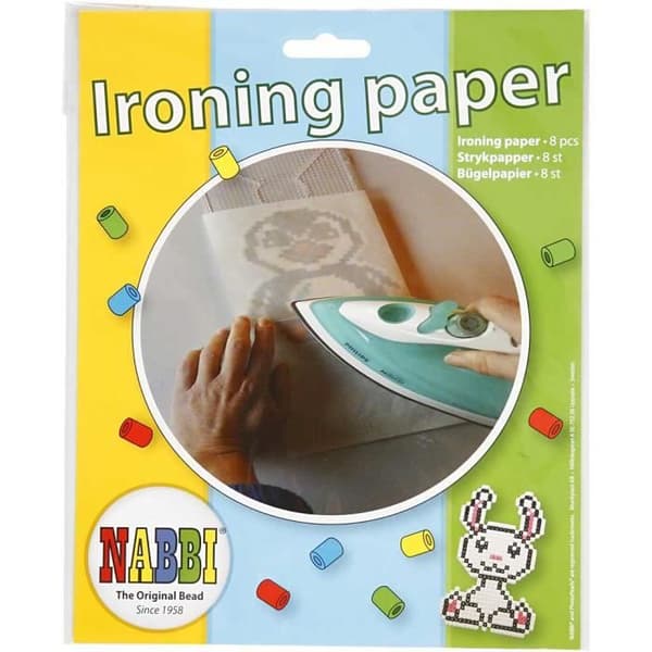 Genomskinligt papper för att stryka Nabbipärlor. ref 75333