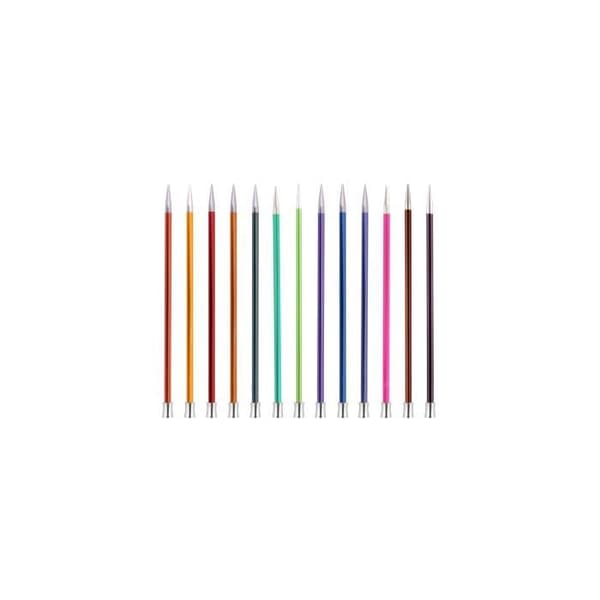 Stickor för stickning - KNITPRO - Zing - 40cm - Lätt metall - nr 5,5