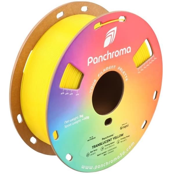 Filament 3D - Polymaker - PolyTerra PLA - Genomskinlig Gul - 1.75 mm - Ekologisk