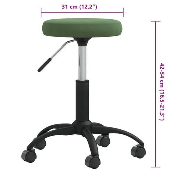 vidaXL Massagepall Sammet Mörkgrön