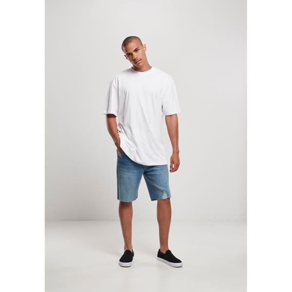 Korta jeans - Urban Classics - Herr - Blå - Regular - Denim stretch 9,5 oz