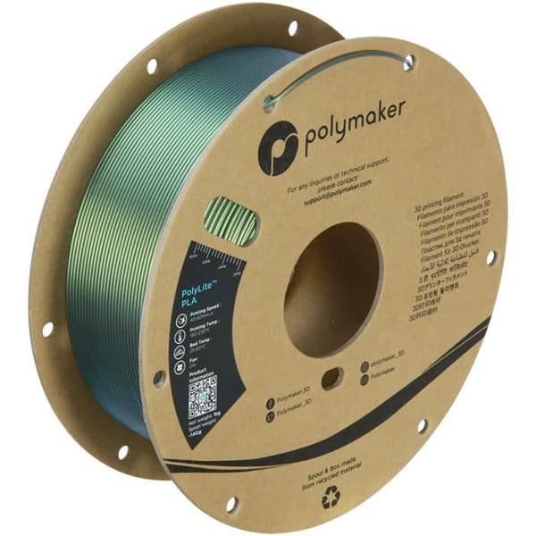 Filament PLA - POLYMAKER - Starlight [Aurora] - FDM - Hög kvalitet - Enkel att skriva ut