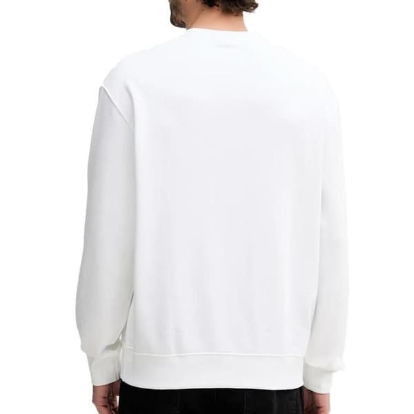 Sweatshirt Vit Herr Calvin Klein Jeans Badge Terry