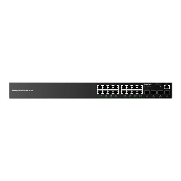 Switch - Grandstream - GGWN7802 - 8 portar - PoE - Rackmonterbar