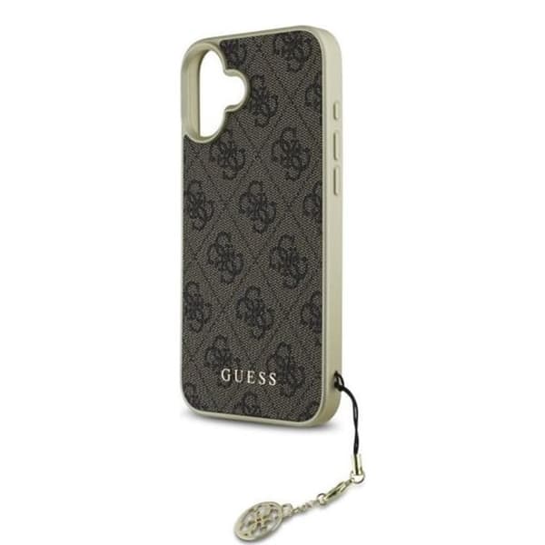 Guess hårdskal 4G Charms Collection för iPhone 16 Plus - Brun