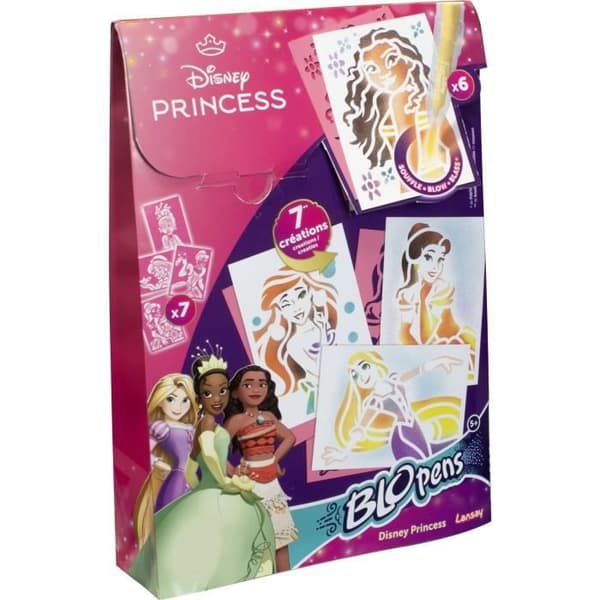 Blopens - LANSAY - Disney Princess - 7 schabloner - Från 5 år
