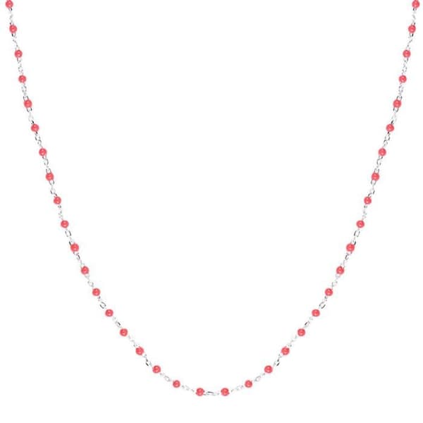 Röd Collier Dam Clio Blue Mimi Silver
