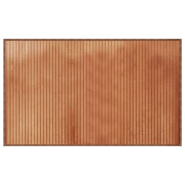 Rektangulär matta - VIDAXL - 60x100 cm - Naturlig bambu - Halkfri - Brun