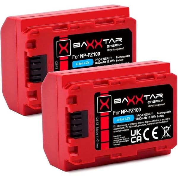 Baxxtar Pro Batterier 2X 2600mAh - Generation IV