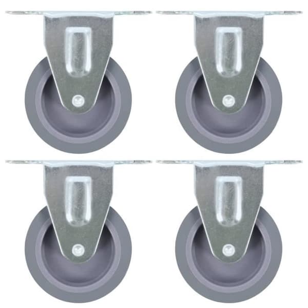 vidaXL Fixerade hjul 4 st 75 mm