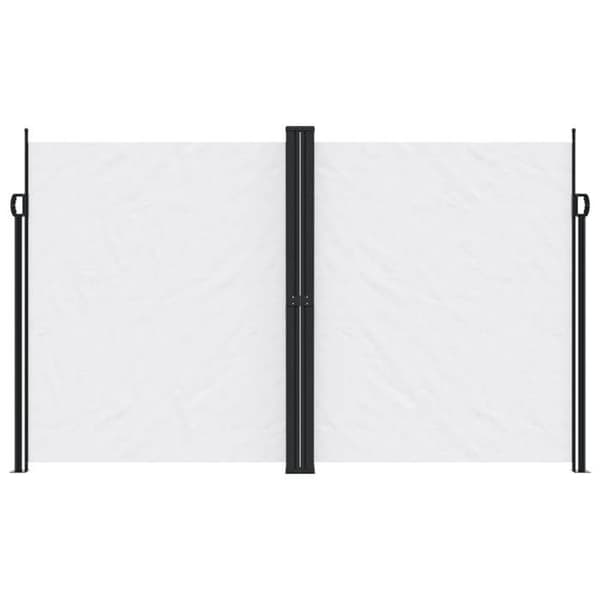 vidaXL Vikbart sidotak i vitt 200x1000 cm 4004766
