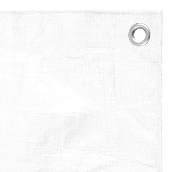 vidaXL Presenning 180 g-m² 8x12 m Vit HDPE 151592