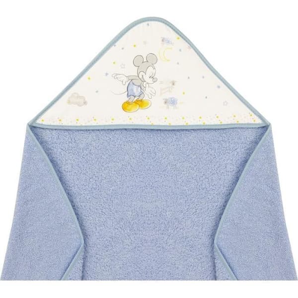 Disney Mickey Mouse junior badkappa 100 x 100 cm blå bomull