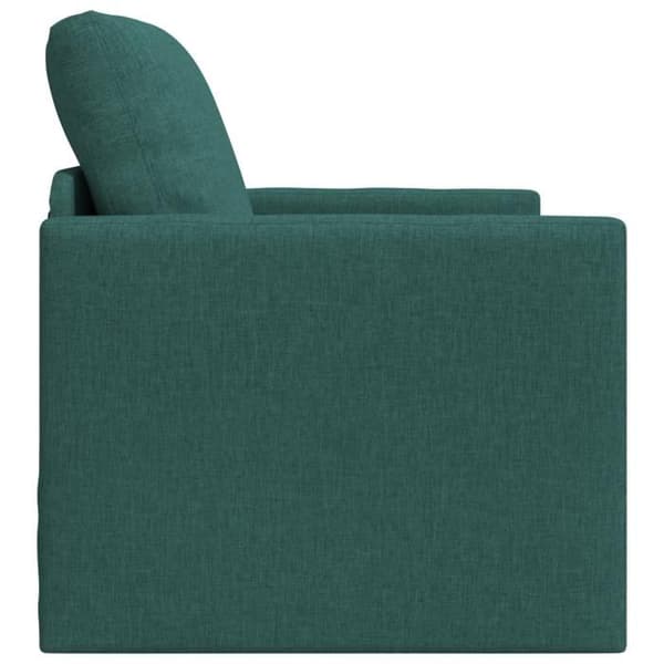 Soffa säng 2 i 1 Mörkgrön 74x77x81 cm Tyg