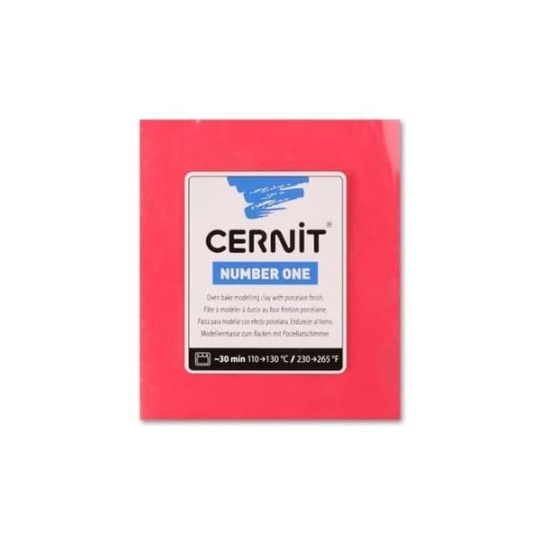 Modellera - Cernit - N°1 - Röd - 250g - Porslinseffekt