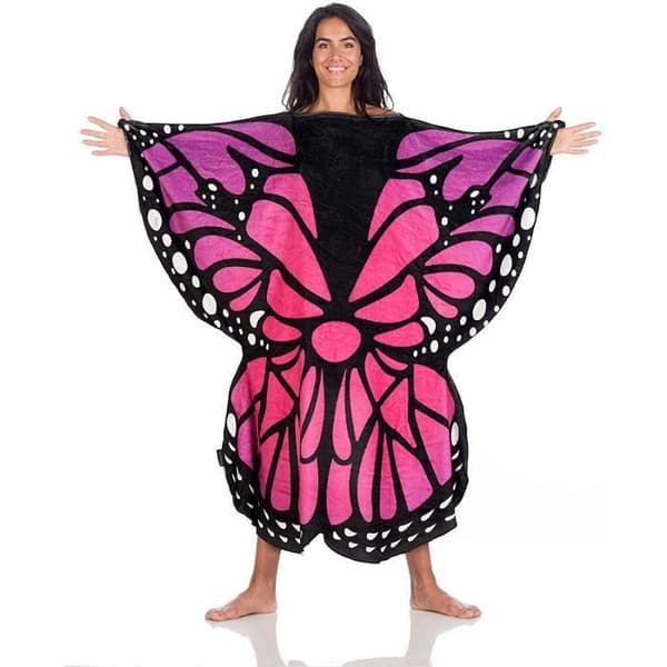 Kanguru terfly Papillon Täckning, Polyester, Rosa, Blå, Svart, One size Vuxna - 1234