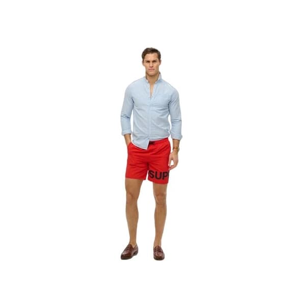 Superdry Herr Badkläder Röd Mönster Polyester