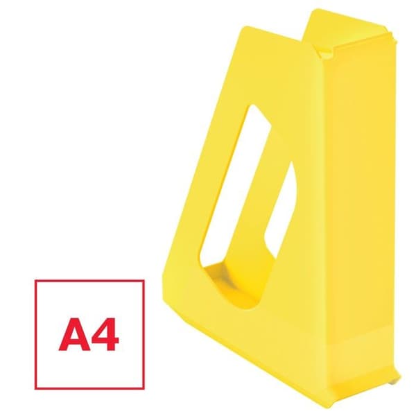 Tidningsställ A4 - Esselte VIVIDA - Robust Plast - Gul - 628216