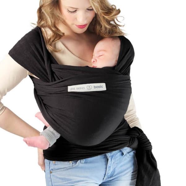 LOVE RADIUS - Bärsjal Basic Bio 0-9m Nästan Svart