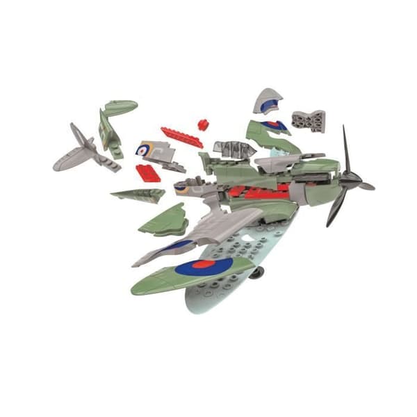 Airfix QUICKBUILD D-Day Spitfire Model Kit - Barn - 5 år och över - Blandat - Förfärgad - Plast