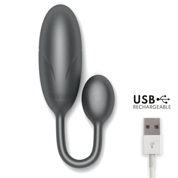 ONINDER - DENVER BLACK VIBRATING EGG 7 X 2,7 CM GRATIS APPLIKATION -