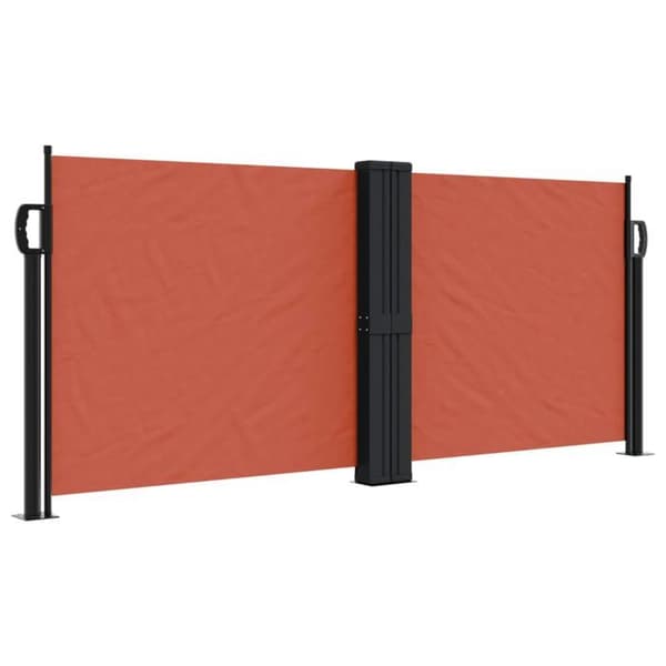 vidaXL Utdragbart sidodäck terrakotta 100x600 cm 4004588