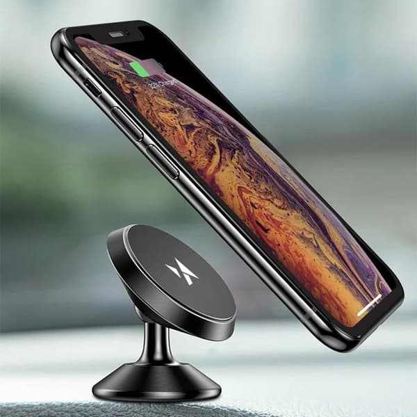 Stöd för magnetisk bil Wozinsky 360° självhäftande för iPhone och Android