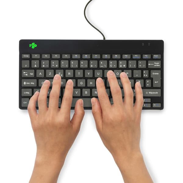 R-Go Compact Break (svart, med sladd, AZERTY - FR)
