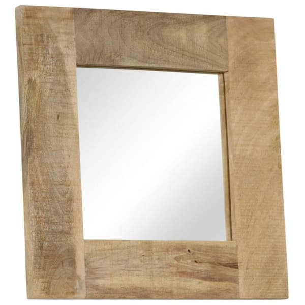 vidaXL Spegel Solid Mangoträ 50 x 50 cm