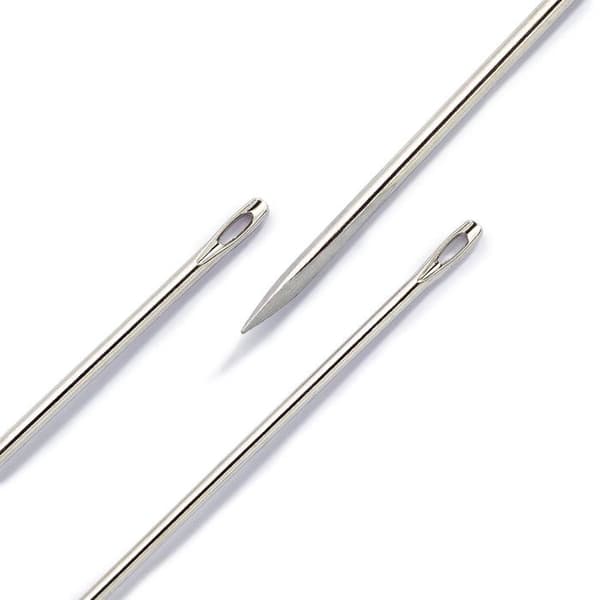 Aiguilles för läder - PRYM - N° 3-7 - Assorterade - Triangulära spetsar - Färg Silver