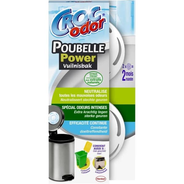 Croc'odor power trash doft absorber x 2