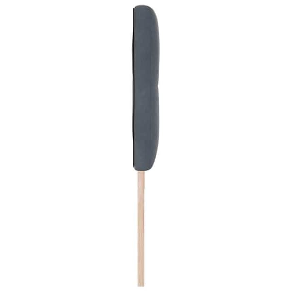 vidaXL Sänggavel Mörkgrå 180 cm Sammet 42007184