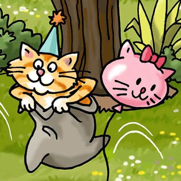 Pussel 1000 bitar: Kattfest, Birgit Tanck