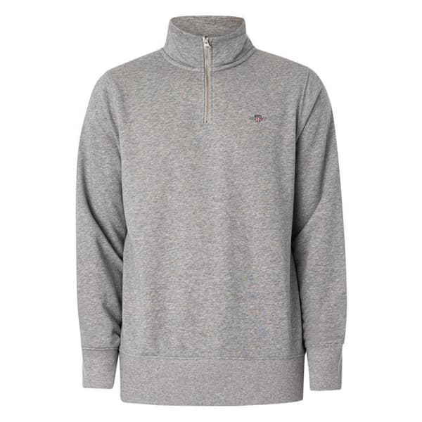 Sweatshirt med dragkedja 1/4 Regular Shield - GANT