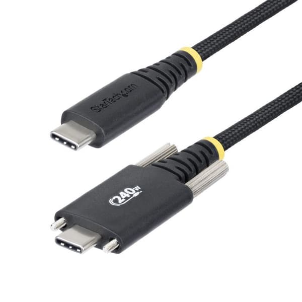StarTech.com USB-C laddningskabel 2m 240W PD EPR Silikon Nylon flätad Svart