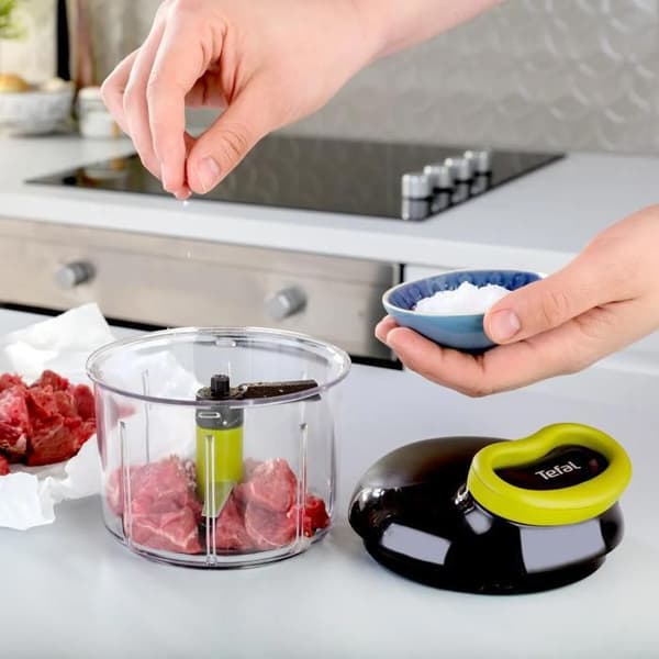 TEFAL Manuell hackare 5 sekunder, hackare set 900ml + iskniven K1321224