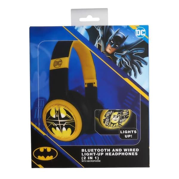 Bluetooth-hörlurar - BATMAN - Officiell licens - Ljus effekter - Micro-USB - Bluetooth 5.0