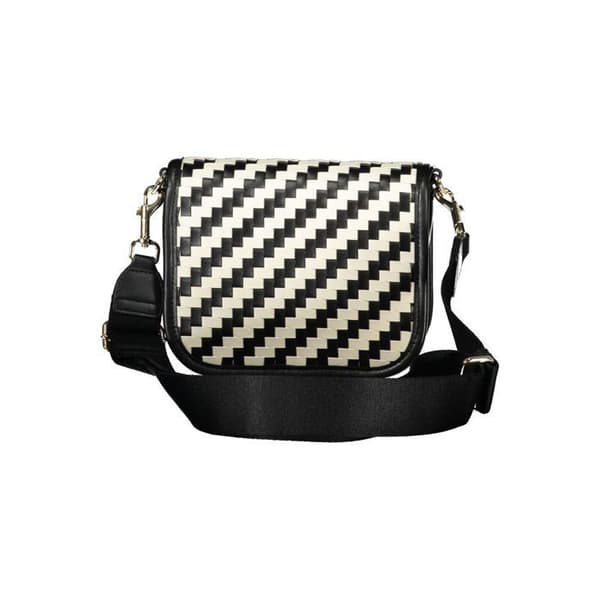 Svart polyesterhandväska från Tommy Hilfiger