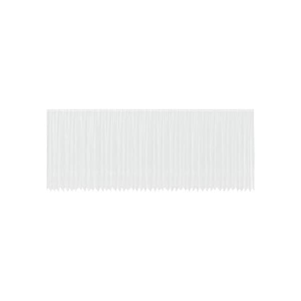 Blommönstrad spetsgardin - vidaXL - Vit - Polyester - 260x1200 cm - Ljusfiltrerande - Integritetspaneler